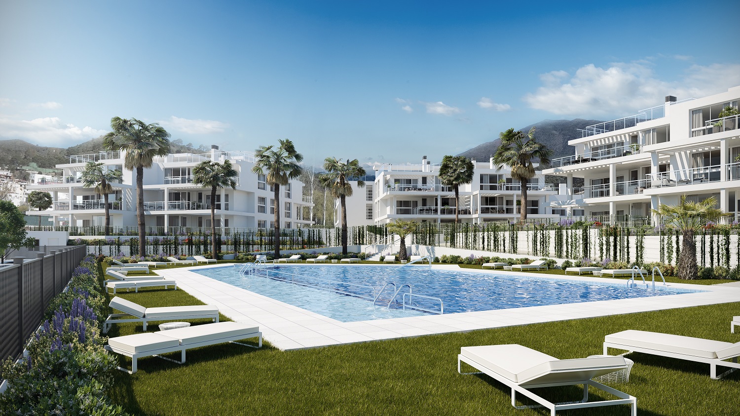 New development of 2 and 3 bedroom apartments at Riverside, Benahavis